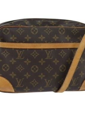 Authentic LOUIS VUITTON Monogram Cartouchiere GM Shoulder Bag M51252 LV